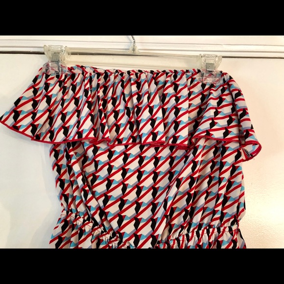 Strapless romper size M with unique print - Picture 2 of 3